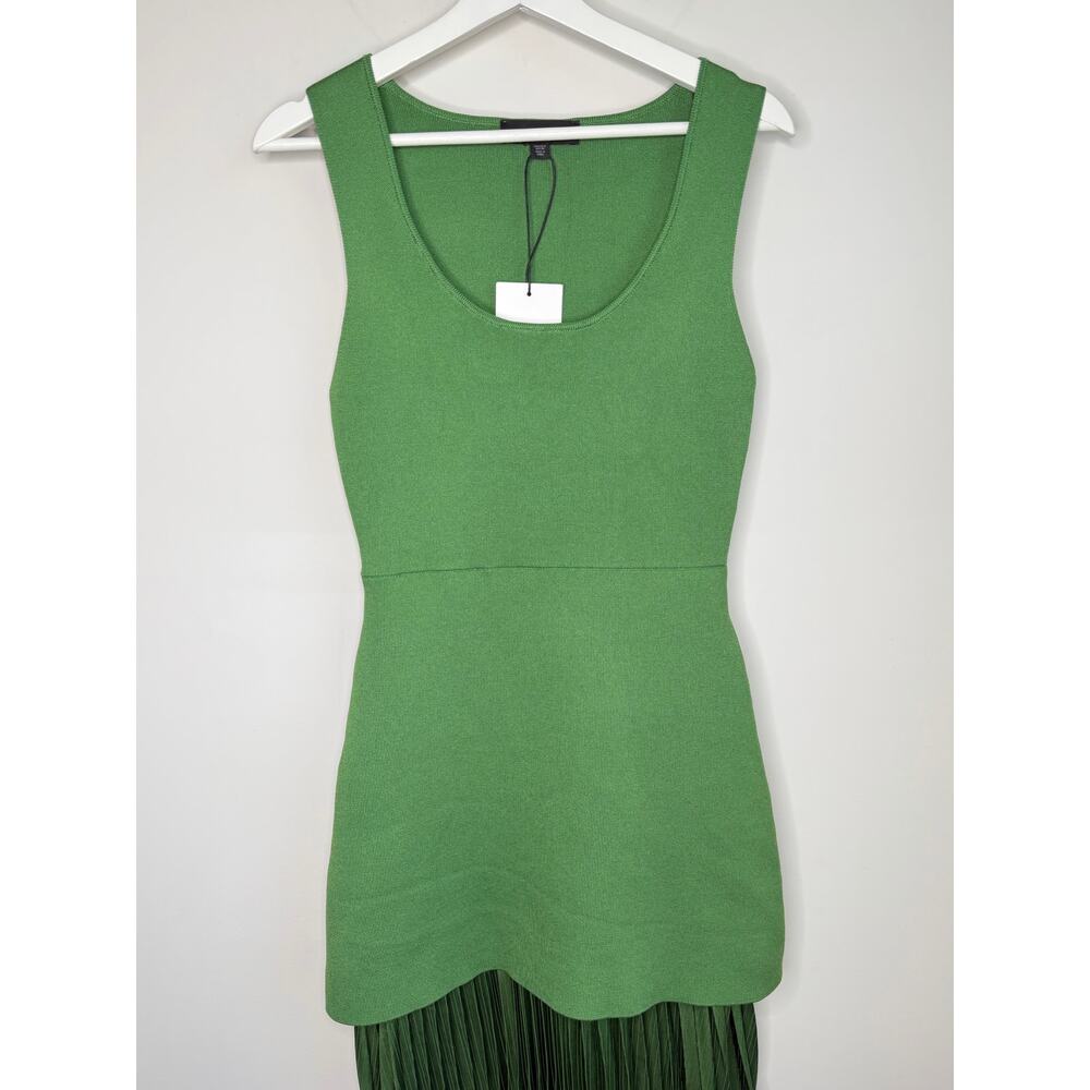 Zara Two-Tone Green Maxi Dress - Picture 4 of 10